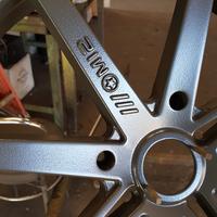 Powder coated wheel rim