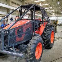 Powder coated tractor