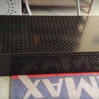 Powder coated truck bed toolbox