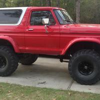 Powder coated red Jeep