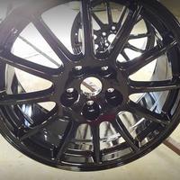 Powder coated wheel rim