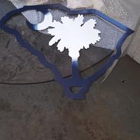 Powder coated Palmetto tree decor