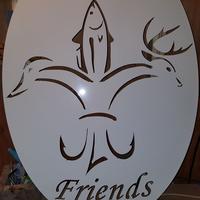 Powder coated wildlife decor