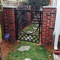 Powder coated residential gate