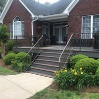 Powder coated residential railing