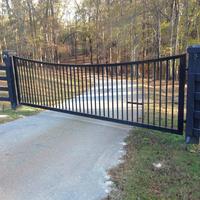 Powder coated residential gate