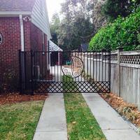 Powder coated residential gate