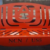 Powder coated decorative bench