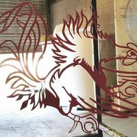 Powder coated Columbia Gamecocks decor
