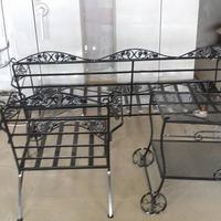 Powder coated lawn furniture