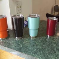 Powder coated thermal cups