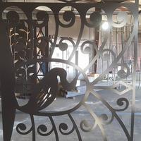 Industrial powder coating decorative fence