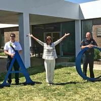 Industrial powder coated large letters