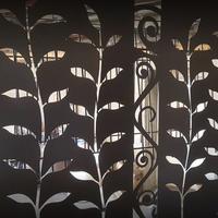 Industrial powder coated decorative plant panel