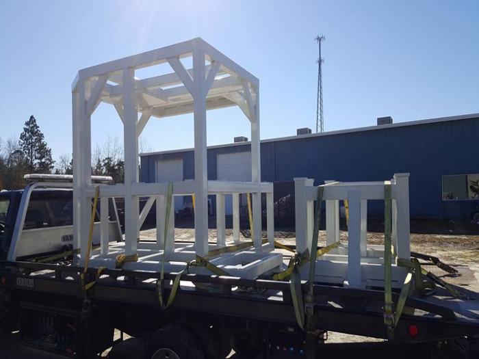 industrial powder coating structure exterior on truck