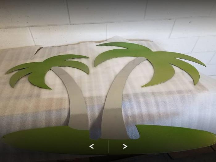 household gift powder coating decorative palm trees