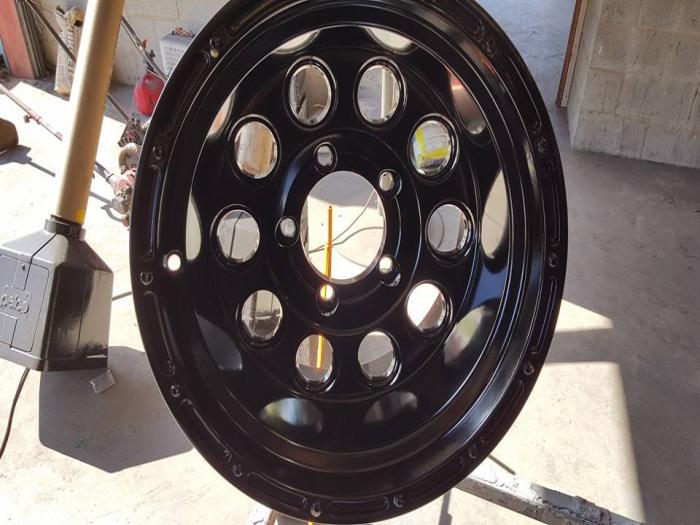 automobile powder coating wheel rim